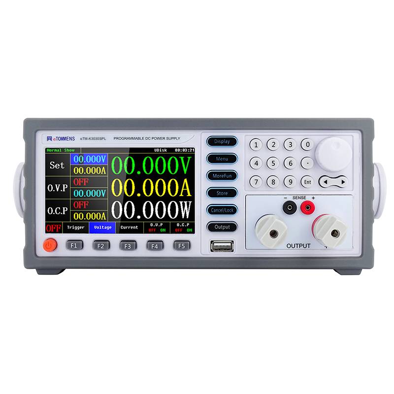 5-Digit 0 To 30V Color Screen High Precision Programmable DC Switching Power Supply KSPL Series