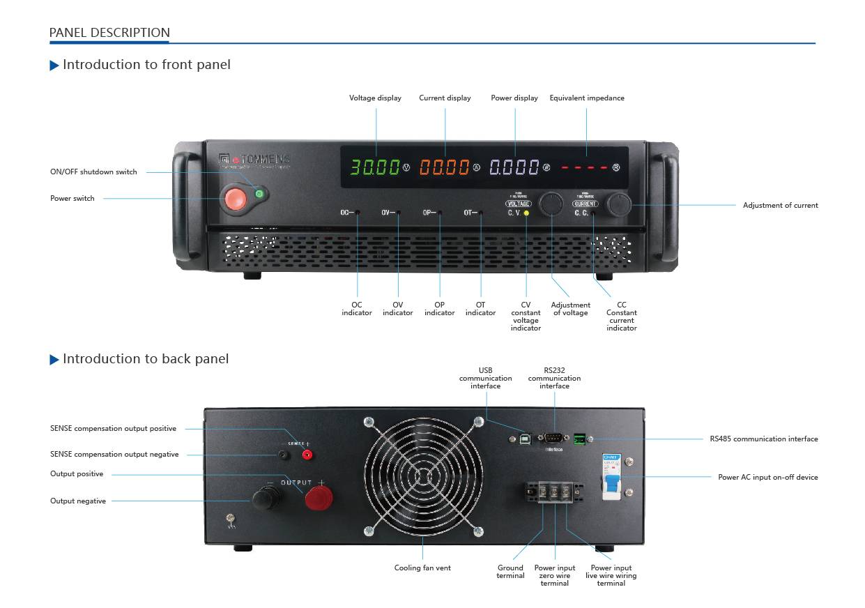 3U 0 To 120V Cabinet type Programmable DC Power Supply